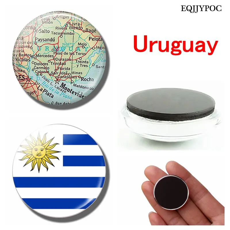 Uruguay National Flag and Map 30 MM Fridge Magnet Flag of Uruguay Glass Magnetic Refrigerator Stickers Home Decoration Souvenir
Uruguay National Flag and Map 30 MM Fridge Magnet Flag of Uruguay Glass Magnetic Refrigerator Stickers Home Decoration Souvenir