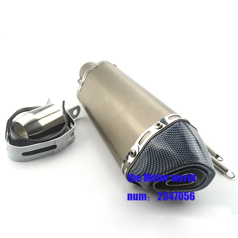 51mm Universal Motorcycle Exhaust Muffler Escape Slip-On Pipe Fit Modified Motorcycle Pipe MOTOR
