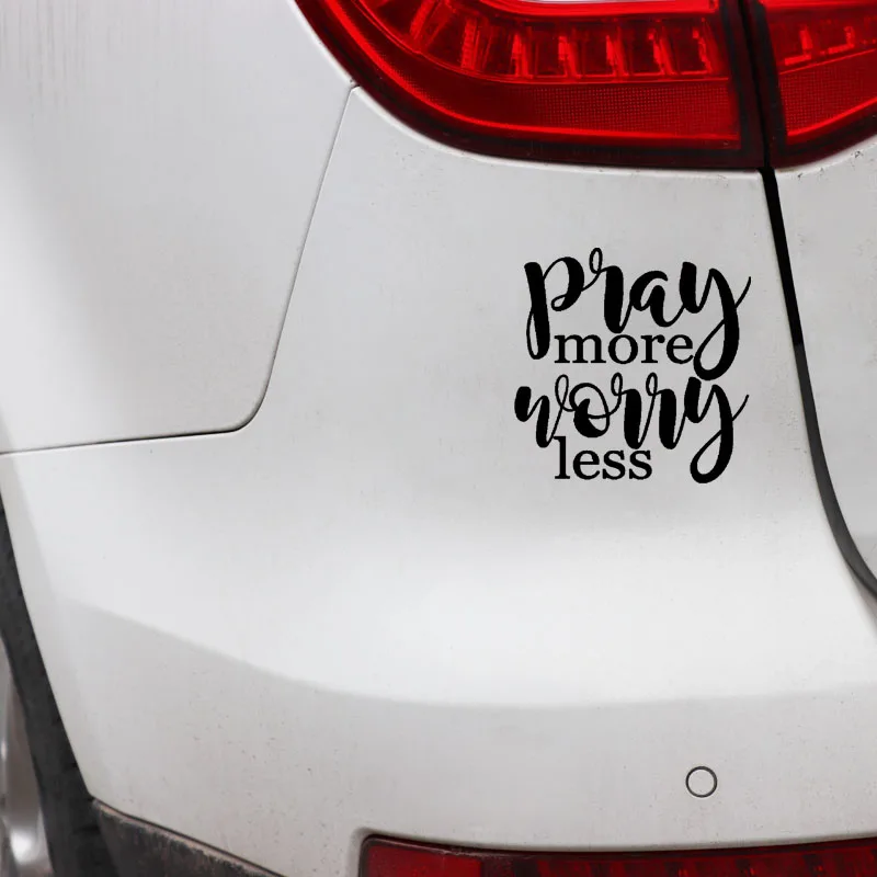 YJZT 15CM*15CM Interesting Pray More Worry Less Black Silver Car Sticker Decal Vinyl C11-1829
YJZT 15CM*15CM Interesting Pray More Worry Less Black Silver Car Sticker Decal Vinyl C11-1829