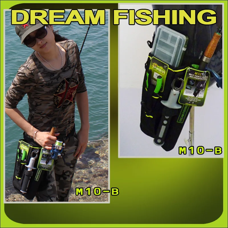 Сумка для рыбалки Dream Fishing 19x6x33 см с футляром приманки 1200D нейлоновый поясной