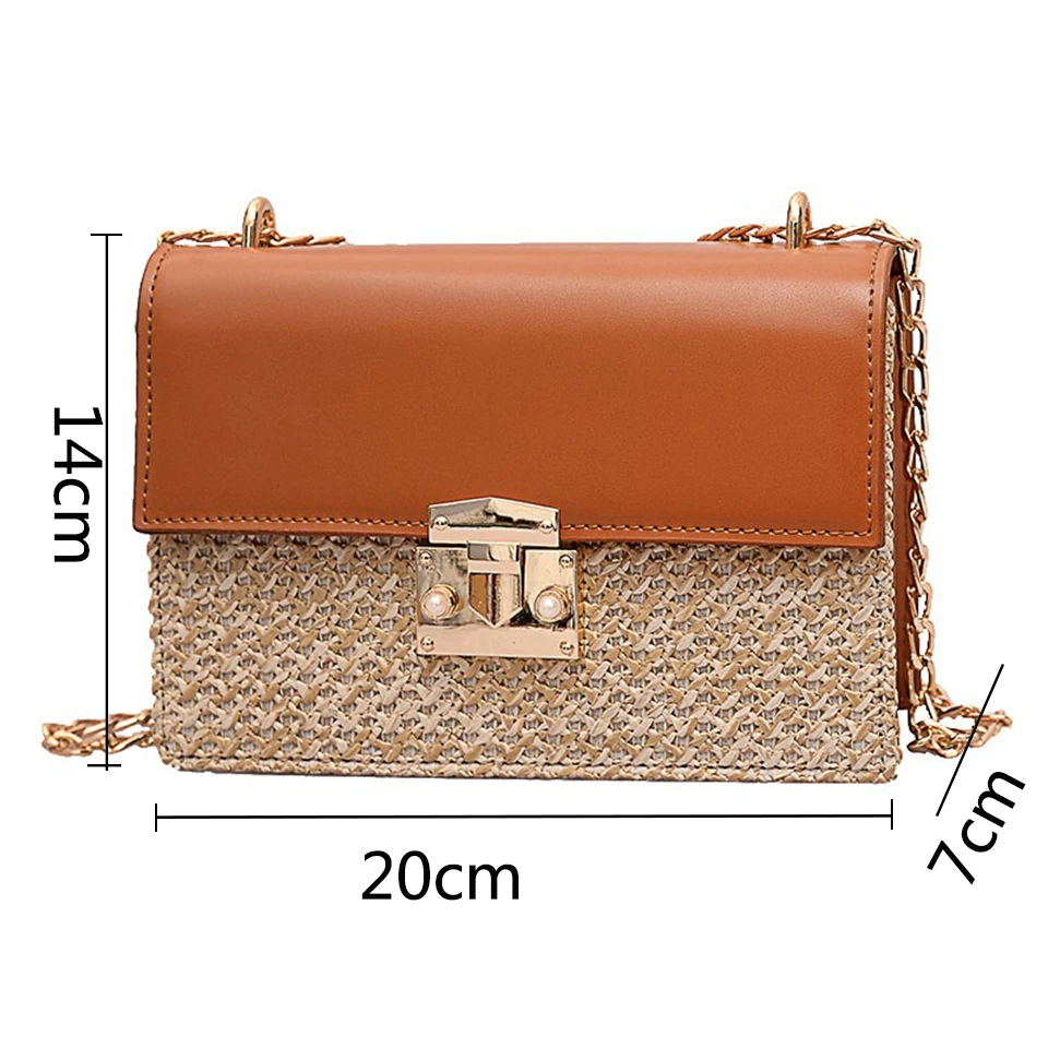 Oswego Women Bag 2019 New Fashion Mini Chain Straw Beach Bag Luxury Handbags Women Bags Designer Wild Casual Messenger Bag Tide
Oswego Women Bag 2019 New Fashion Mini Chain Straw Beach Bag Luxury Handbags Women Bags Designer Wild Casual Messenger Bag Tide
