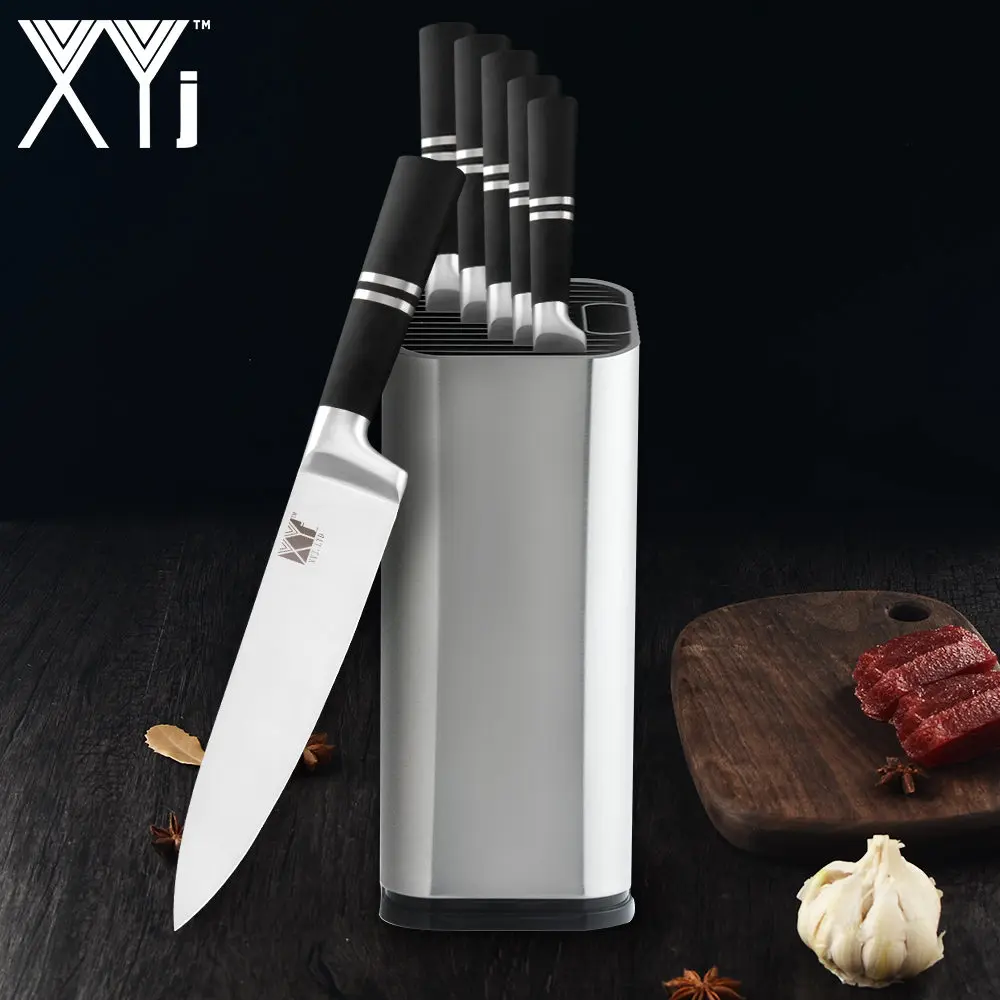 Фото XYj 8 дюймов держатель для ножей Кухня ножи приготовления пищи из нержавеющей