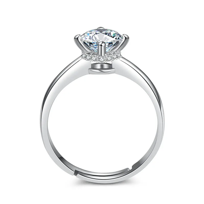 High quality fashion classic 6mm stone crystal female 925 sterling silver ladies wedding ring jewelry no fade gift
High quality fashion classic 6mm stone crystal female 925 sterling silver ladies wedding ring jewelry no fade gift