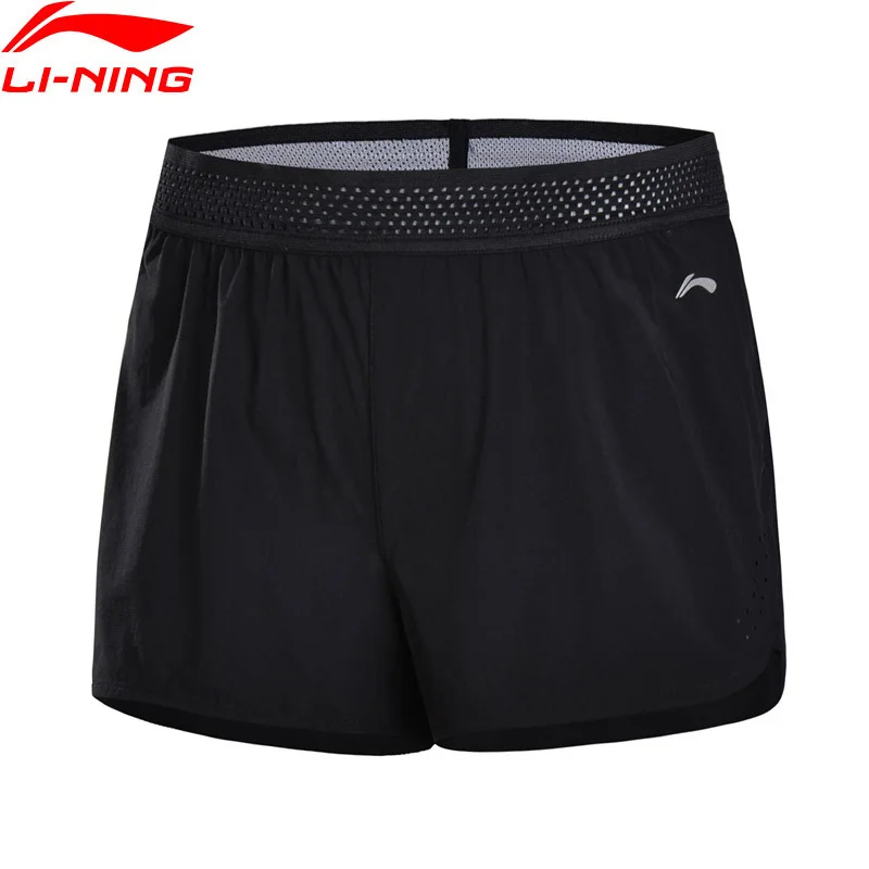 Li-Ning Women Running Shorts Training Regular Fit Comfort LiNing Breathable Solid Color Leisure Sports AKSN012 Q153 | Спорт и
