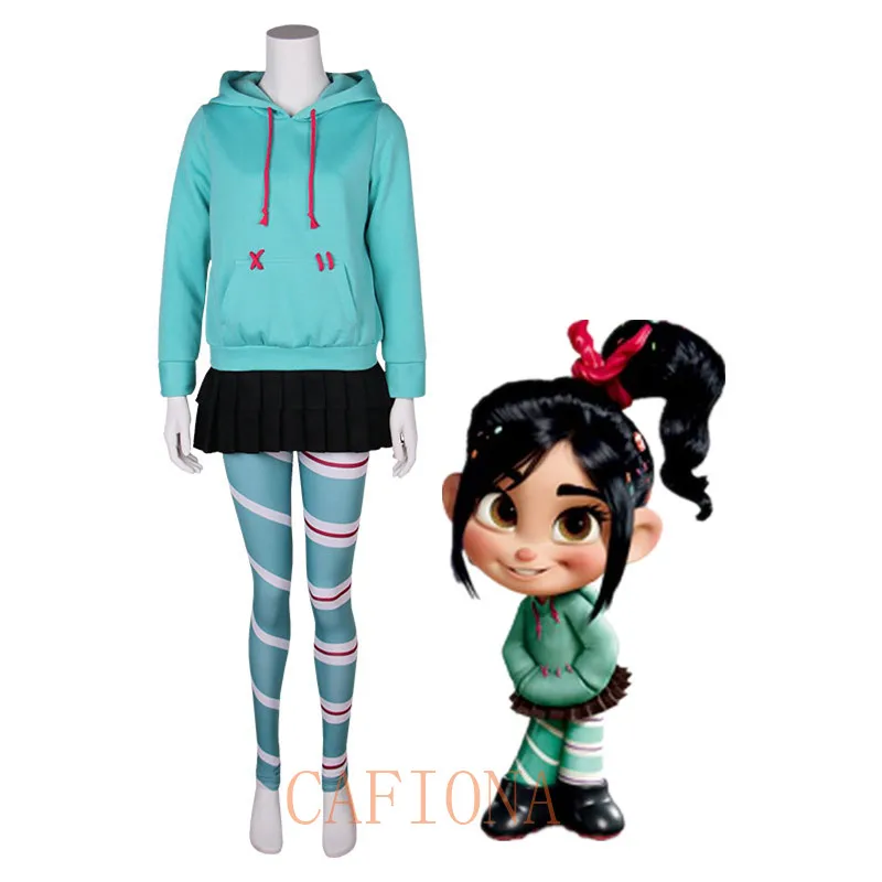 Cafiona Halloween Wreck-It Ralph Cosplay Vanellope von Schweetz cosplay costume game Sugar Rush cosplay set
Cafiona Halloween Wreck-It Ralph Cosplay Vanellope von Schweetz cosplay costume game Sugar Rush cosplay set