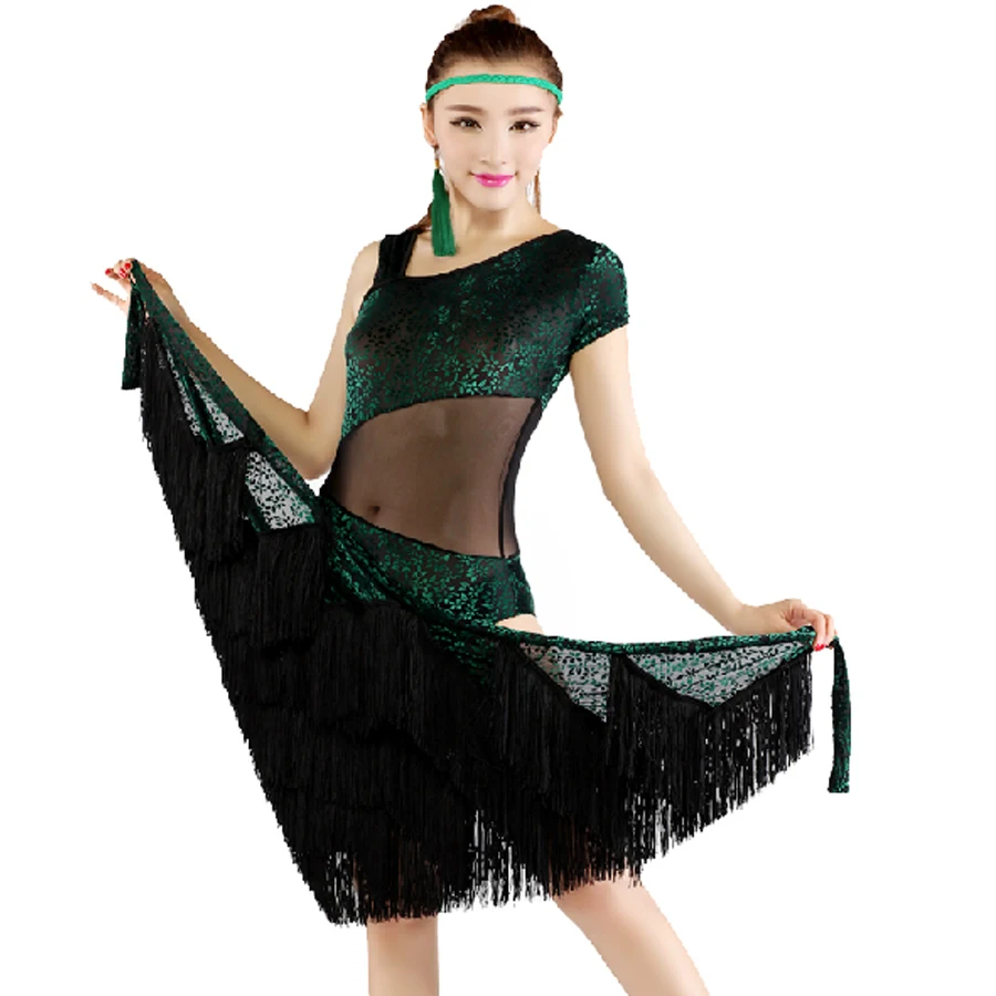 2018 Новый Латинская юбка для танцев Шифрование кисточкой ча/Румба/Samba треугольные