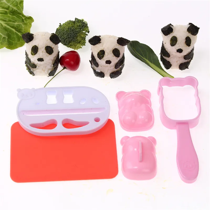 Rice Ball Molds Punch Sushi Rice Ball Mold Onigiri Mould DIY Sushi Maker Bazooka Bento Accessories 3D Panda Form Sushi Set
Rice Ball Molds Punch Sushi Rice Ball Mold Onigiri Mould DIY Sushi Maker Bazooka Bento Accessories 3D Panda Form Sushi Set