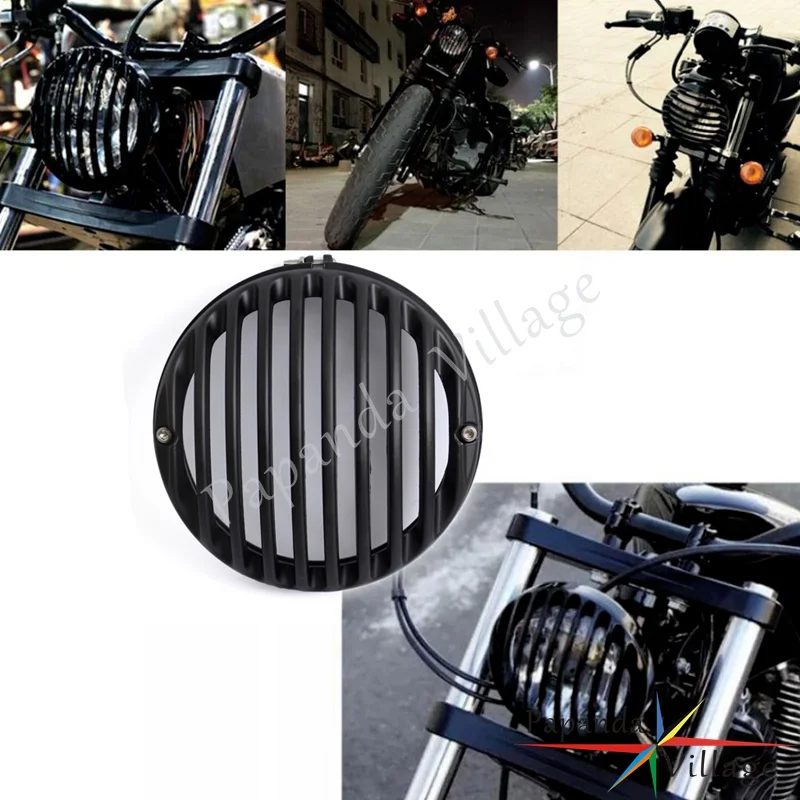 Papanda Motorcycle Black Vintage 4.5" Headlight Grill Guard Motorbike Head Lamp Cover Protector for Harley Cafe Racer
Papanda Motorcycle Black Vintage 4.5" Headlight Grill Guard Motorbike Head Lamp Cover Protector for Harley Cafe Racer
