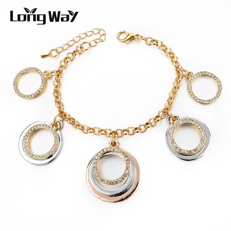 LongWay New Gold Color Link Chain Bracelets For Women Ethnic Crystal Rhinestone Circle Pendant Pulseras Mujer Sbr150365103
LongWay New Gold Color Link Chain Bracelets For Women Ethnic Crystal Rhinestone Circle Pendant Pulseras Mujer Sbr150365103