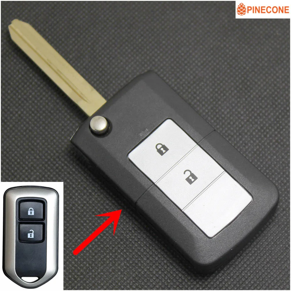 PINECONE Key Shell for TOYOTA CAMRY PRADO HIGHLANDER YARIS VIOS Key Case 2 Buttons TOY43 Modified Remote Vehicle Key Case Fob
PINECONE Key Shell for TOYOTA CAMRY PRADO HIGHLANDER YARIS VIOS Key Case 2 Buttons TOY43 Modified Remote Vehicle Key Case Fob