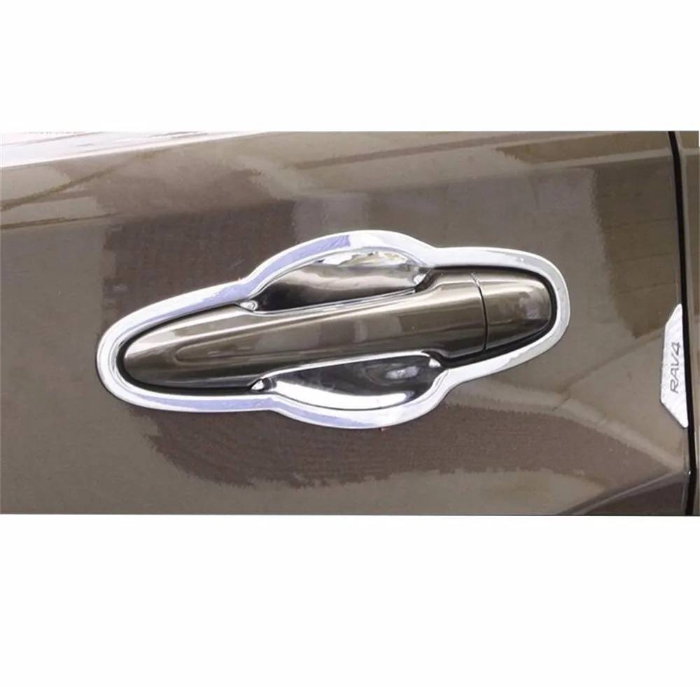 Хромированные декоративные крышки для дверей Toyota RAV4 2013 2017|chrome door|abs chrometrim cover |
