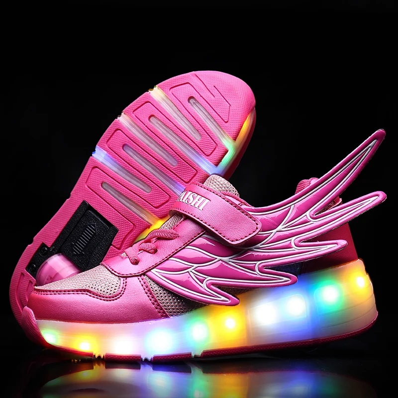 New Child USB Charging Girls Boys LED Light Roller Skate Shoes For Children Kids Sneakers With Wheels Black Blue shoes for girls
New Child USB Charging Girls Boys LED Light Roller Skate Shoes For Children Kids Sneakers With Wheels Black Blue shoes for girls