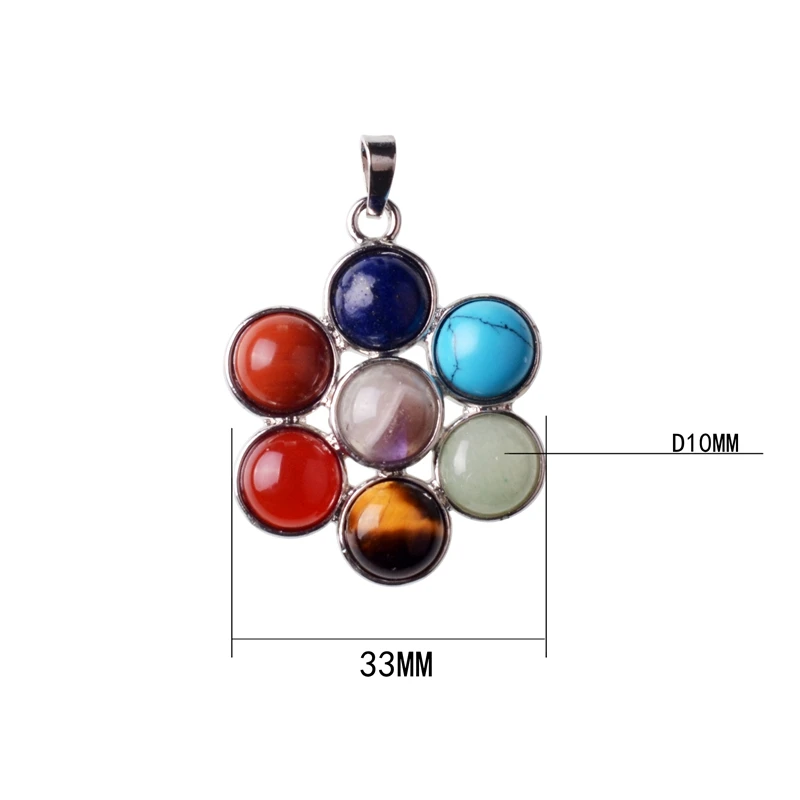 SEVENSTONE Reiki Chakra Pendant 7 Chakra Stones Natural Stone Pendant Semi Precious Stones Choker Necklace For Women Jewelry lol
SEVENSTONE Reiki Chakra Pendant 7 Chakra Stones Natural Stone Pendant Semi Precious Stones Choker Necklace For Women Jewelry lol