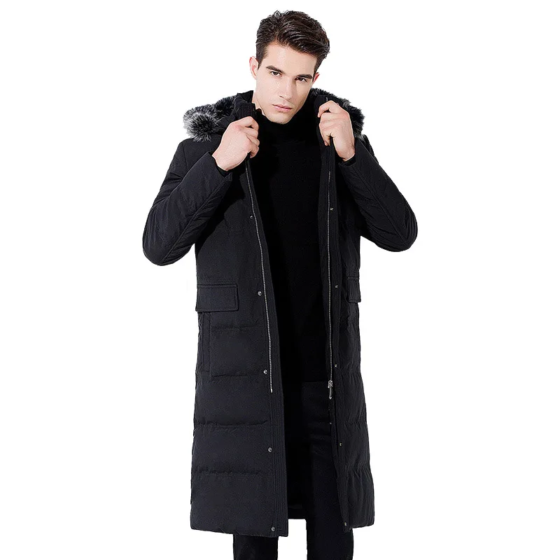 2019 new Winter jacket Men's Long over the knee Hooded Fox fur Collar coat Warm Hooded Park jacket Detachable Collar Cold Coat
2019 new Winter jacket Men's Long over the knee Hooded Fox fur Collar coat Warm Hooded Park jacket Detachable Collar Cold Coat