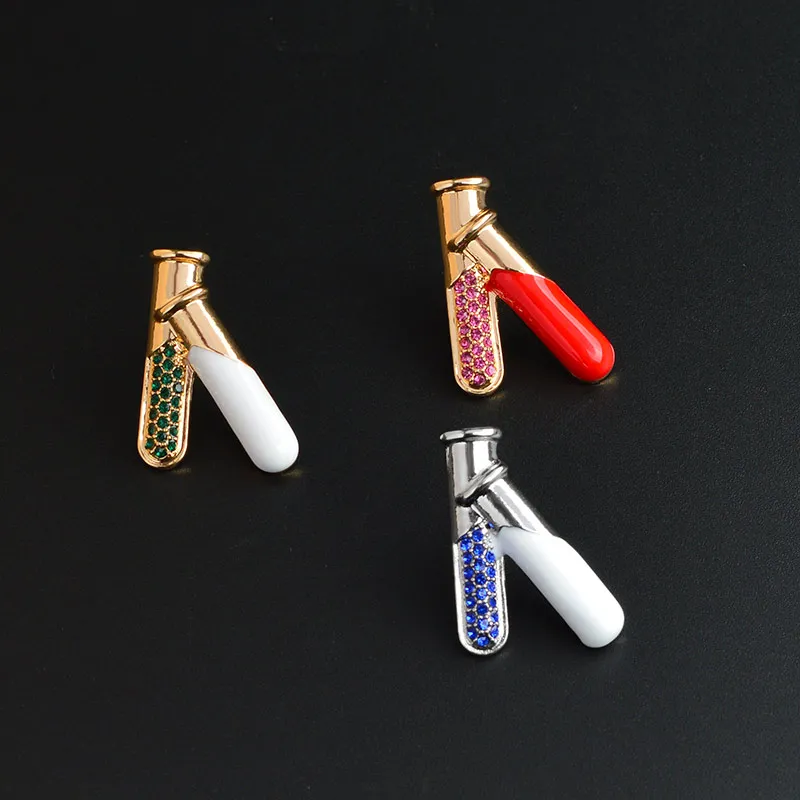 Test Tube Flasks Brooch with Colorful Crystals Medical Scientific Experiment Jewelry Pins Gift for Doctor Nurse Researchers
Test Tube Flasks Brooch with Colorful Crystals Medical Scientific Experiment Jewelry Pins Gift for Doctor Nurse Researchers