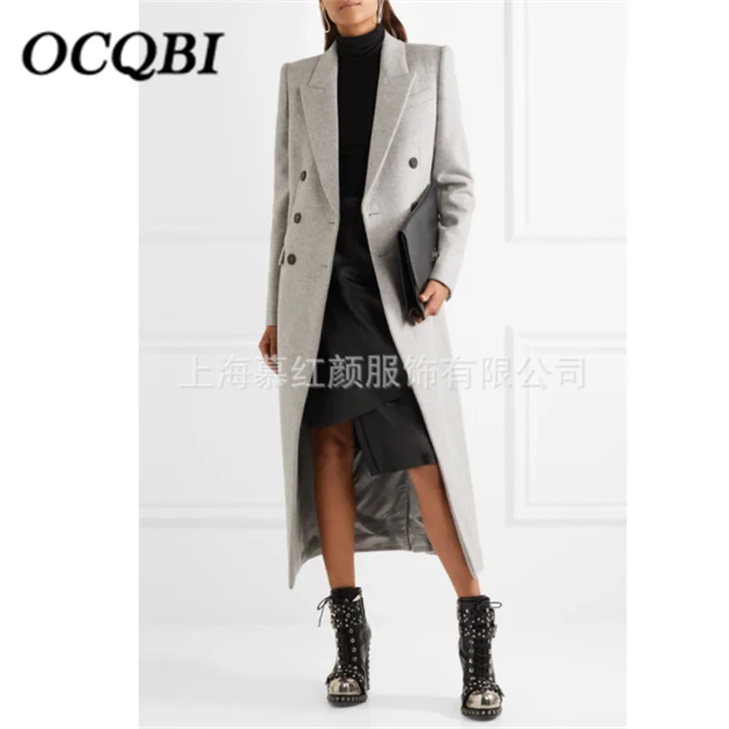 2019 Fashion Double Breasted Designer Ladies Long Coat Winter Elegant Streetwear Womens Coat
2019 Fashion Double Breasted Designer Ladies Long Coat Winter Elegant Streetwear Womens Coat
