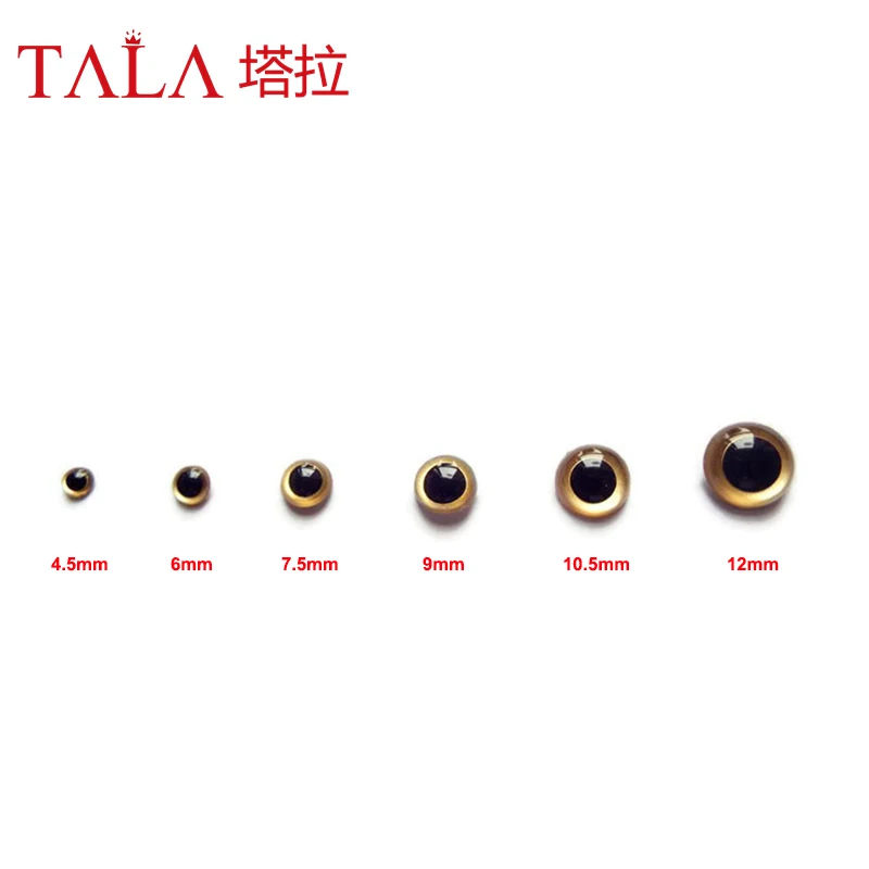 Doll Making Supply 50Pairs 4.5mm/6mm/7.5mm/9mm/10.5mm/12mm Golden High Quality Colorful Eyes for toy
Doll Making Supply 50Pairs 4.5mm/6mm/7.5mm/9mm/10.5mm/12mm Golden High Quality Colorful Eyes for toy