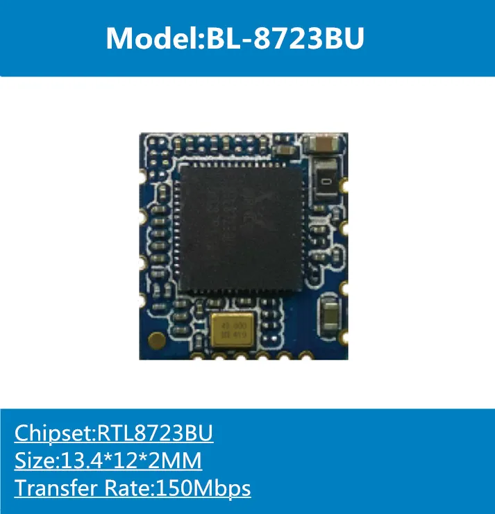 RTL8723BU RTL8723 BL-8723BU Wi-Fi модуль беспроводной 150 Мбит/с 100% оригинальный и новый
RTL8723BU RTL8723 BL-8723BU Wi-Fi модуль беспроводной 150 Мбит/с 100% оригинальный и новый