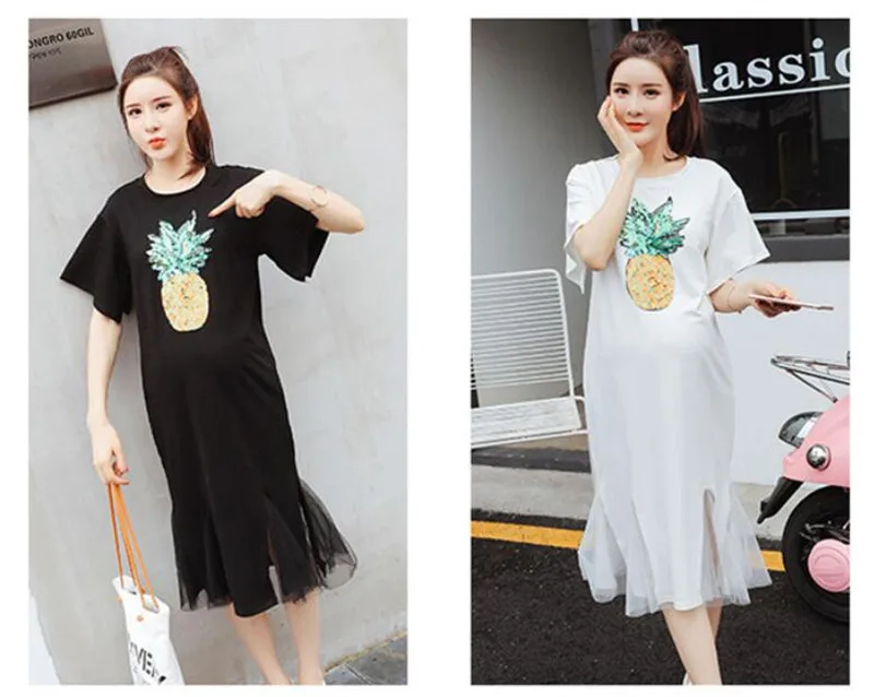 New Korean loose Stitching Long Casual Star yarn skirt Maternity Dress For Pregnant Woman Summer M-XXL
New Korean loose Stitching Long Casual Star yarn skirt Maternity Dress For Pregnant Woman Summer M-XXL
