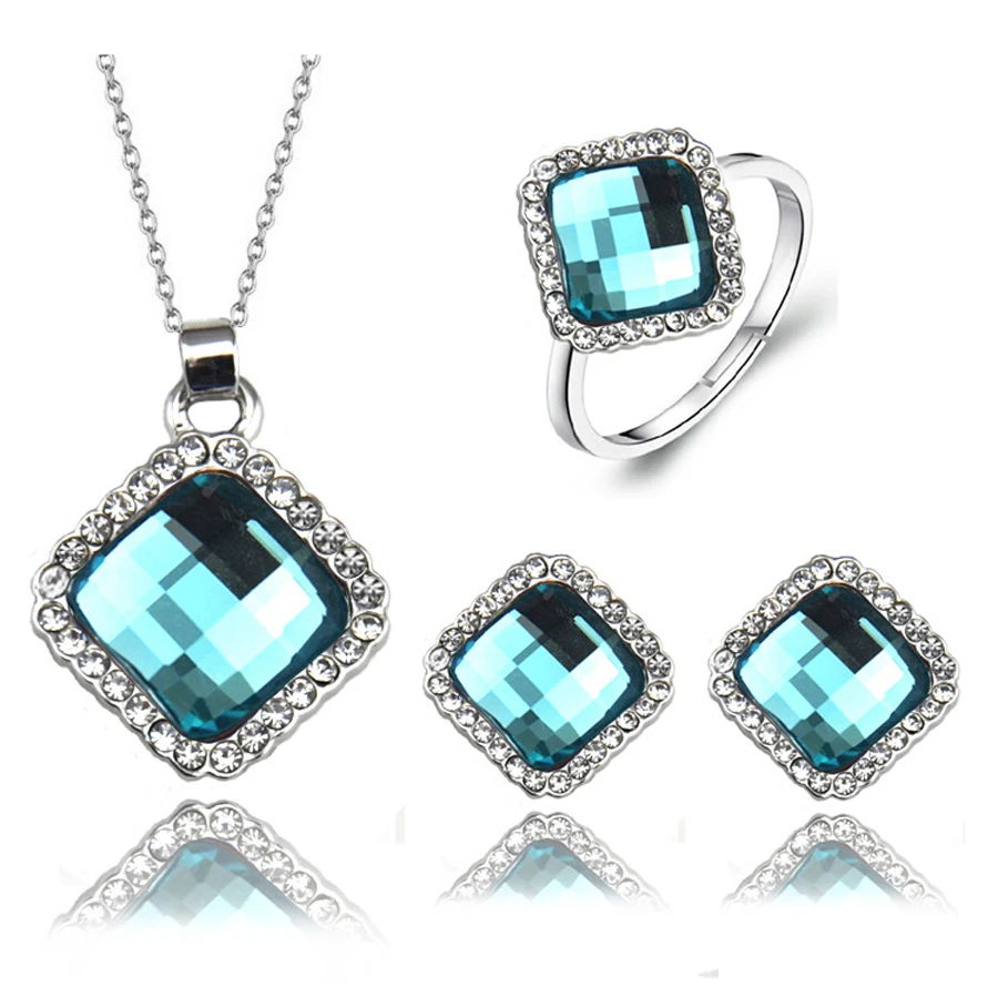 Top Quality Full New Fashion Brand Vintage Jewelry Sets Opal Crystal Chain Necklace Earrings rings for women Drop Shipping
Top Quality Full New Fashion Brand Vintage Jewelry Sets Opal Crystal Chain Necklace Earrings rings for women Drop Shipping