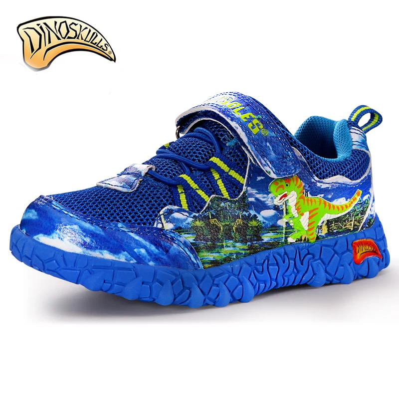 Фото Детские кроссовки Dinoskulls дышащая сетчатая обувь для мальчиков Спортивные(Aliexpress на русском)