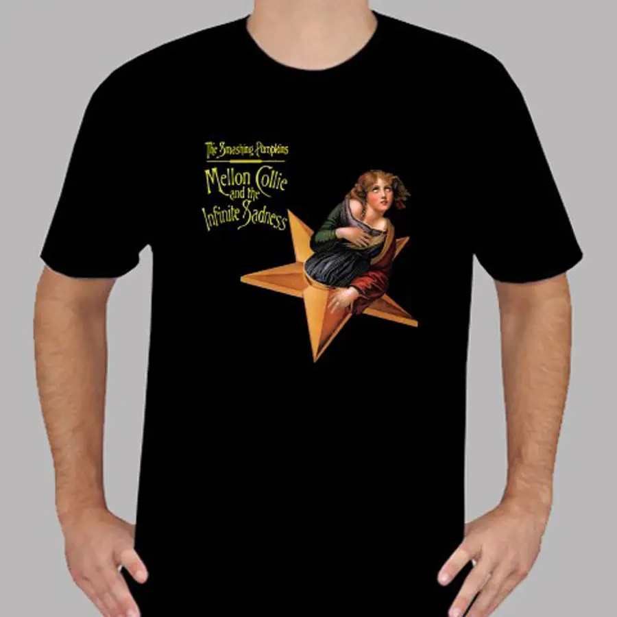 Мужская черная футболка Smashing Pumpkins Mellon Collie рок-группы размеры от S до 3XL модные
