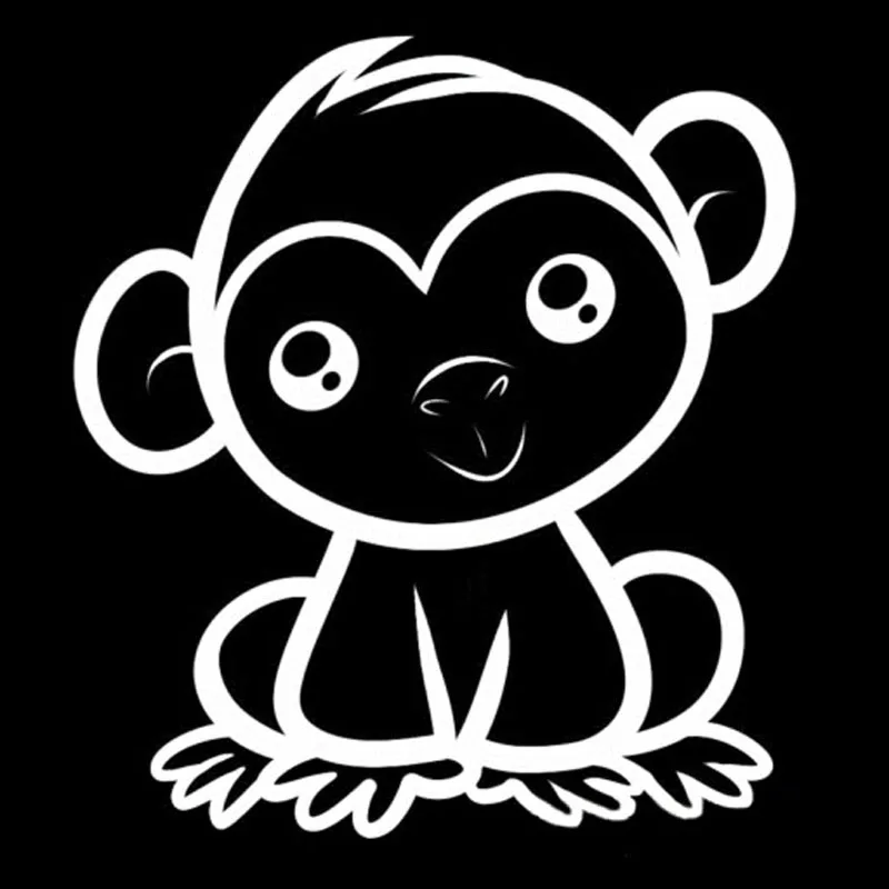 12.3*13.6CM Lovely Baby Monkey Car Styling Window Decal Cartoon Car Stickers Accessories Black/Silver C9-2239
12.3*13.6CM Lovely Baby Monkey Car Styling Window Decal Cartoon Car Stickers Accessories Black/Silver C9-2239