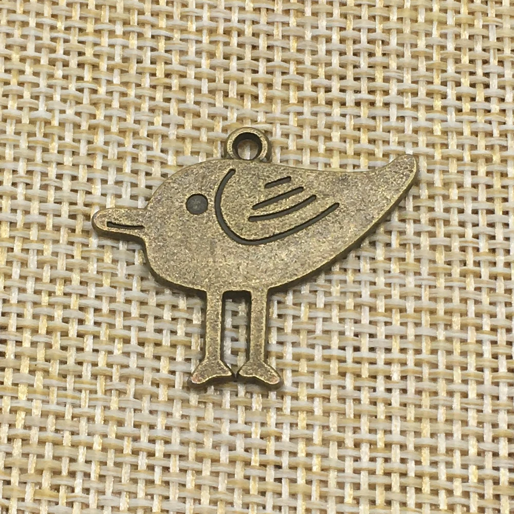 20 шт. птицы цвет Φ поделки DIY|bird charm|charms antiquecharms antique bronze |