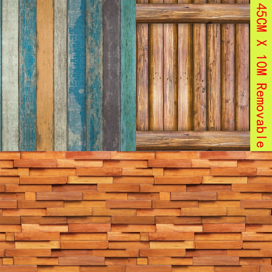 Vintage Wood Grain Block Wallpaper Self-adhesive Removable Wall Cover Stickers House Decor Home Bedroom Living Room Renovation
Vintage Wood Grain Block Wallpaper Self-adhesive Removable Wall Cover Stickers House Decor Home Bedroom Living Room Renovation