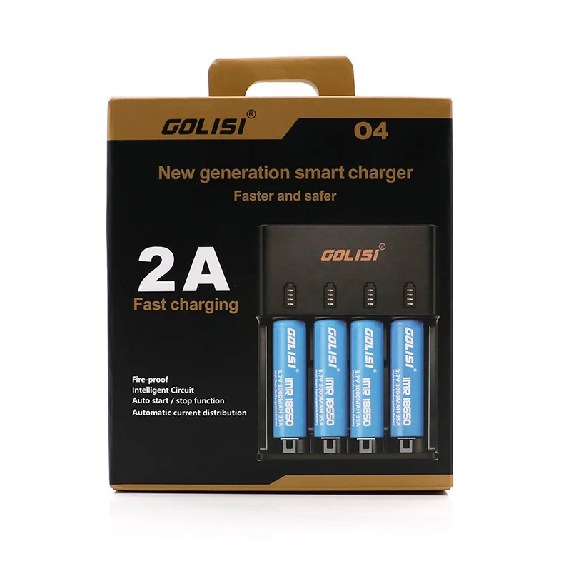 Оригинальный Golisi O4 2A Smart Digicharger Быстрая зарядка огнеупорный дизайн с