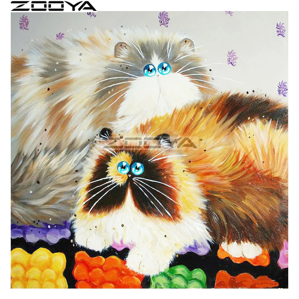ZOOYA Sale Diamond Embroidery Full Round Diamond Pictures Of Rhinestones Cartoon Cats Full Diamond Painting Cross-Stitch R1914
ZOOYA Sale Diamond Embroidery Full Round Diamond Pictures Of Rhinestones Cartoon Cats Full Diamond Painting Cross-Stitch R1914