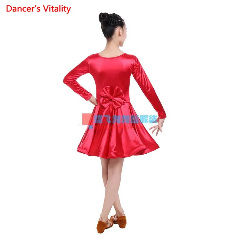 2018 New Child Latin Dance Dress Flashing satin dress Black/Red/Blue/Yellow Kids/girls Dancewear Latin Dancing Dress Girls
2018 New Child Latin Dance Dress Flashing satin dress Black/Red/Blue/Yellow Kids/girls Dancewear Latin Dancing Dress Girls