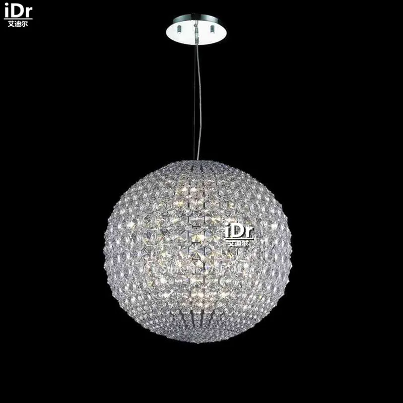 Chandeliers Fashion spherical crystal lamp study bedroom lamp living room lights D38cm x H38cm
Chandeliers Fashion spherical crystal lamp study bedroom lamp living room lights D38cm x H38cm