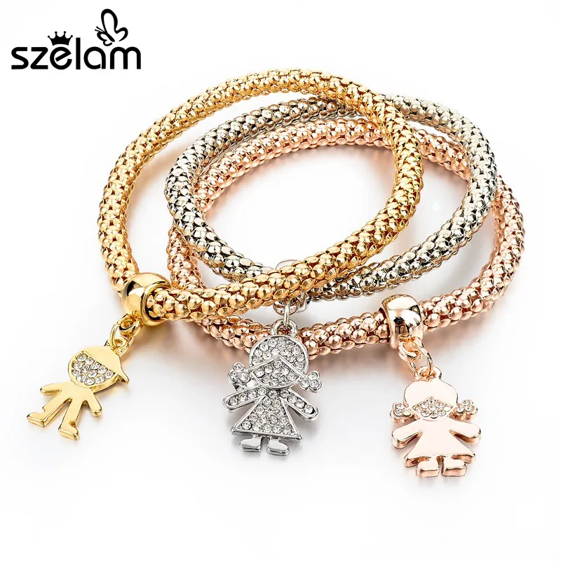 Szelam 3PCS Girls Charm Bracelets Bangles Gold/Silver Plated Friendship Bracelets Pendant Bracelet Pulseira Feminina SBR150192
Szelam 3PCS Girls Charm Bracelets Bangles Gold/Silver Plated Friendship Bracelets Pendant Bracelet Pulseira Feminina SBR150192