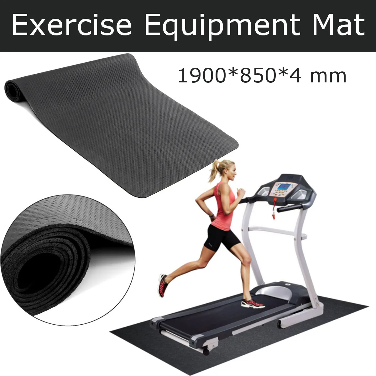 190x85cm NBR Exercise Mat Gym Fitness Equipment For Treadmill Bike Protect Floor Mat Running Machine Shock Absorbing Pad Black
190x85cm NBR Exercise Mat Gym Fitness Equipment For Treadmill Bike Protect Floor Mat Running Machine Shock Absorbing Pad Black