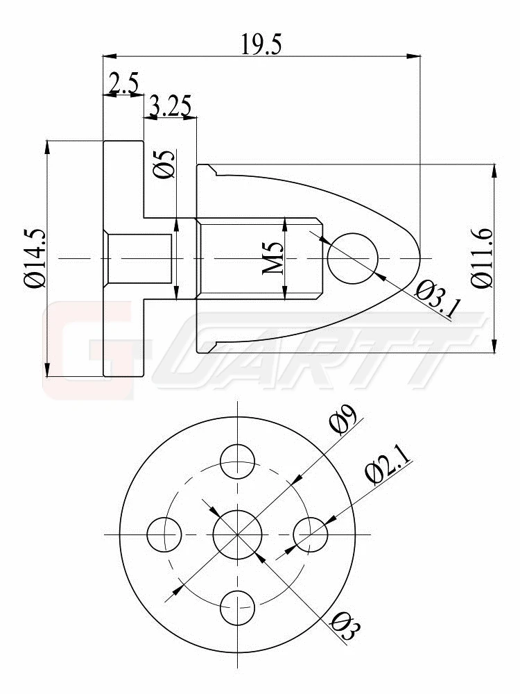 Free Shipping GH Motor Propeller Prop adapter for ML2206 Motor RC Quadcopter Drone
Free Shipping GH Motor Propeller Prop adapter for ML2206 Motor RC Quadcopter Drone