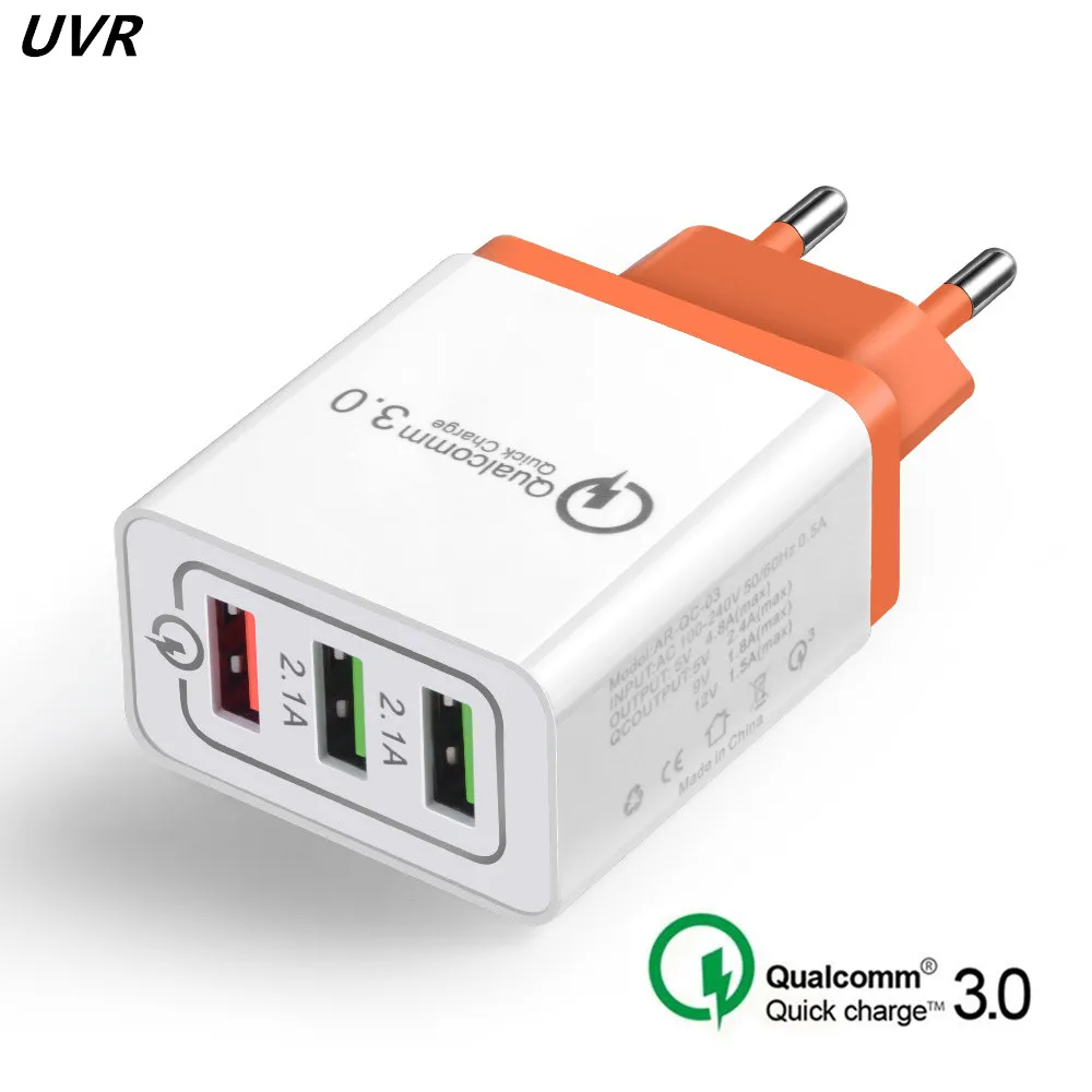 Фото Универсальное быстрое зарядное устройство USB 18 Вт 3 0 5 В А для Iphone X 8 вилка ЕС и США