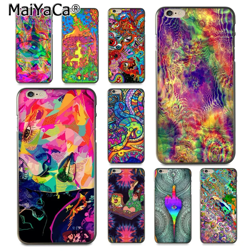 MaiYaCa Psychedelic Trippy art poster в продаже мягкие Аксессуары для телефона чехол iPhone 8 7 6 6S Plus X