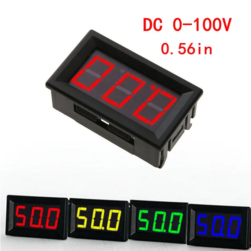 DC Voltmeter LED Panel Ammeter Universal Mini DC 0-100V 3-Wire Voltage Current Meter Tester LED Display Digital Panel Meter
DC Voltmeter LED Panel Ammeter Universal Mini DC 0-100V 3-Wire Voltage Current Meter Tester LED Display Digital Panel Meter