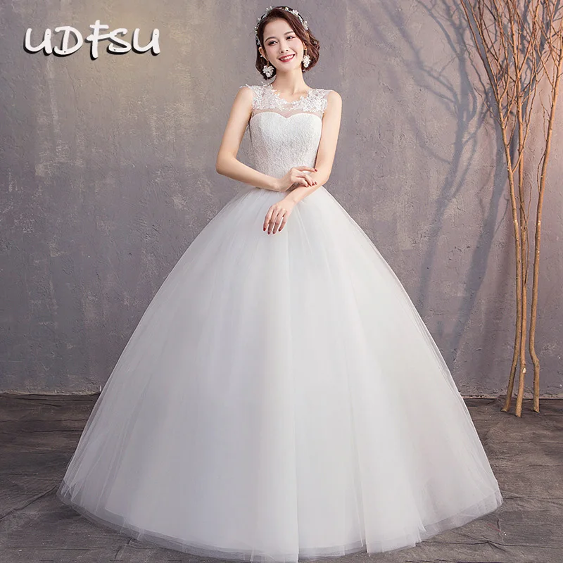 UDFSU Women Lace Sleeveless Vintage Tulle Ball Gowns Boat Neck Lace Up Wedding Gown Bridge Backless Wedding Dresses
UDFSU Women Lace Sleeveless Vintage Tulle Ball Gowns Boat Neck Lace Up Wedding Gown Bridge Backless Wedding Dresses