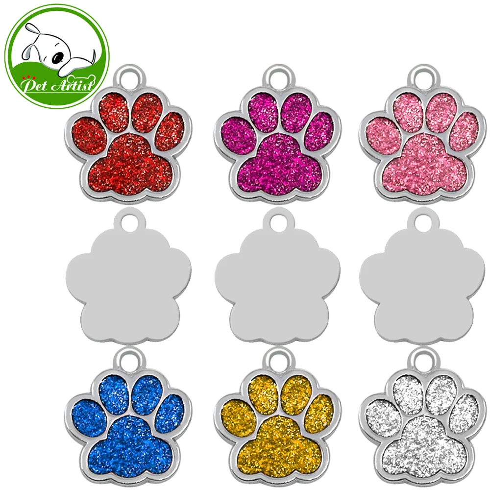 6pcs/lot Glitter Paw Pet ID Tags Custom Engraved Personalized for Dog & Cat Paw Tag
6pcs/lot Glitter Paw Pet ID Tags Custom Engraved Personalized for Dog & Cat Paw Tag