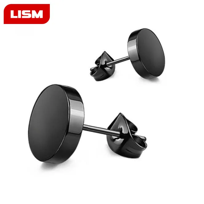 Wild Fashion Hot Round Black Titanium Stud Earrings Dumbbell Stainless Steel Earrings Korean Women Men Wholesale Gift
Wild Fashion Hot Round Black Titanium Stud Earrings Dumbbell Stainless Steel Earrings Korean Women Men Wholesale Gift