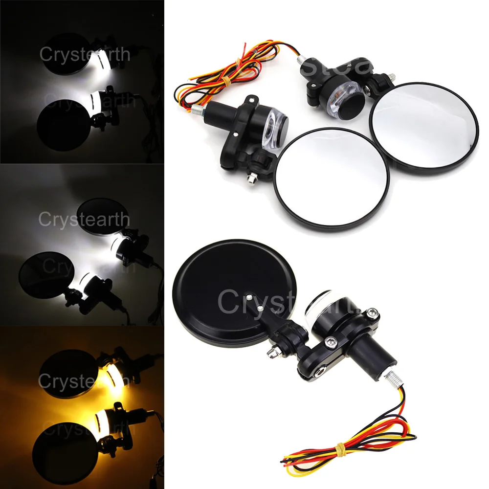 22mm 7/8" Motorcycle LED Handle Bar End Rear View Mirrors Indicator Grip Turn Signal Light Indicator Amber White Blinker Lamp
22mm 7/8" Motorcycle LED Handle Bar End Rear View Mirrors Indicator Grip Turn Signal Light Indicator Amber White Blinker Lamp