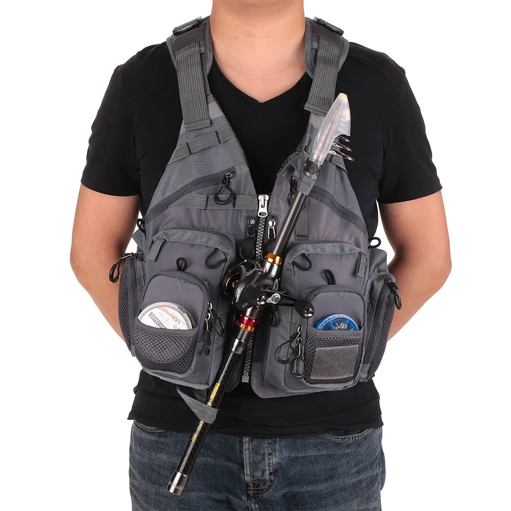 Adjustable Outdoor Fishing Vest Breathable Mesh Life Safety Fishing Jacket Waistcoats Multi-pockets Fishing Apparel Vests
Adjustable Outdoor Fishing Vest Breathable Mesh Life Safety Fishing Jacket Waistcoats Multi-pockets Fishing Apparel Vests