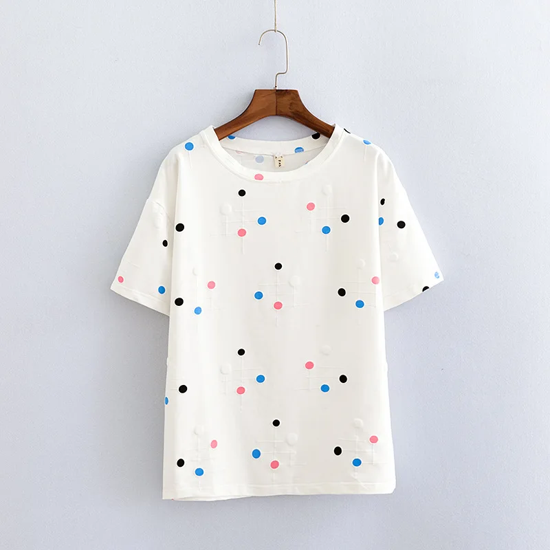 2019 Summer New Korean Natural Version of The Loose Printed Short-sleeved Round Neck Casual Large Size Women's T-shirt
2019 Summer New Korean Natural Version of The Loose Printed Short-sleeved Round Neck Casual Large Size Women's T-shirt