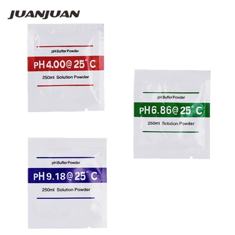 3pcs PH Buffer Powder for PH Test Meter test Measure Calibration Solution 4.00/4.01 6.86 9.18 Point 50% off
3pcs PH Buffer Powder for PH Test Meter test Measure Calibration Solution 4.00/4.01 6.86 9.18 Point 50% off