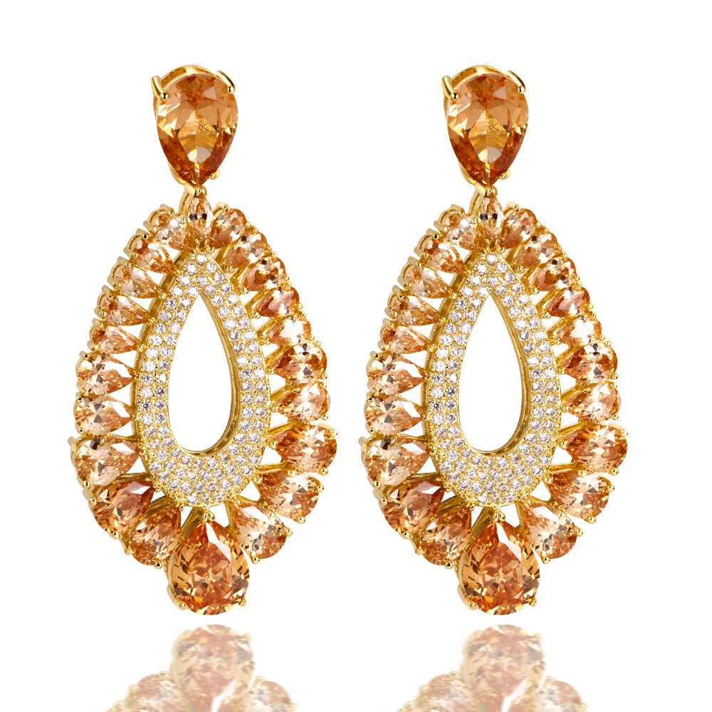 New year Earrings for women luxury Drop Earring AAA CZ colorful earrings wedding party fashion jewelry Free shipment
New year Earrings for women luxury Drop Earring AAA CZ colorful earrings wedding party fashion jewelry Free shipment