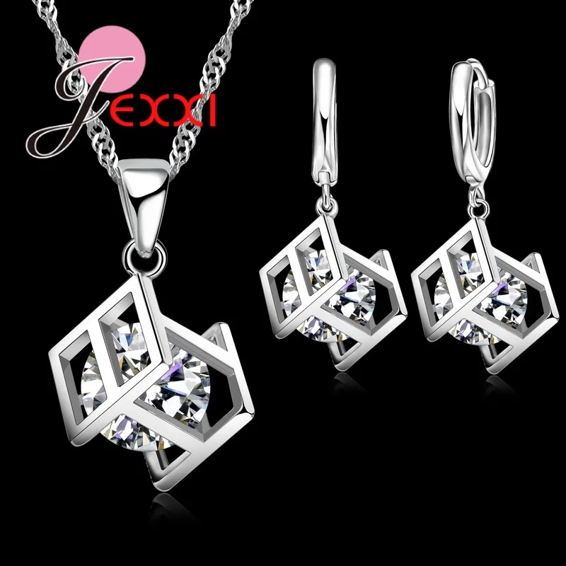 Top Sale Luxury Classical Women 925 Sterling Silver Jewelry Sets For Women White Crystal Stones Valentine's Day Gift
Top Sale Luxury Classical Women 925 Sterling Silver Jewelry Sets For Women White Crystal Stones Valentine's Day Gift