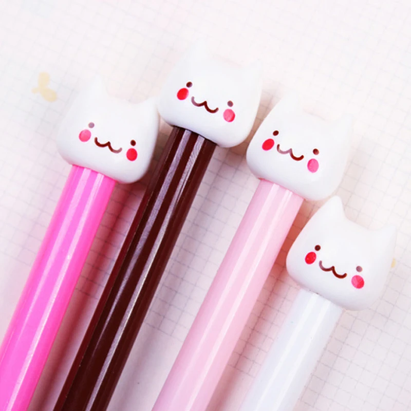 12 pcs/lot Cute Cartoon Cats Gel Pen Plastic Kawaii Korean Stationery for Kids School Supplies Creative Gifts
12 pcs/lot Cute Cartoon Cats Gel Pen Plastic Kawaii Korean Stationery for Kids School Supplies Creative Gifts