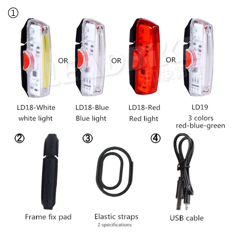 Leadbike ультра яркий USB Перезаряжаемый светодиодный задний фонарь для велосипеда